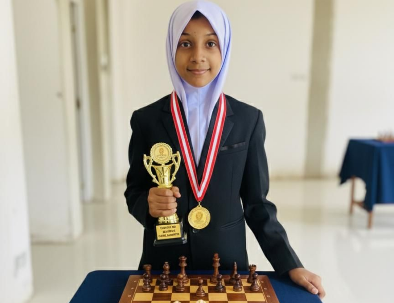 தங்கம் வென்று தேசிய மட்ட Chess போட்டியில் விளையாட சபிலுல் லமா தெரிவு..!