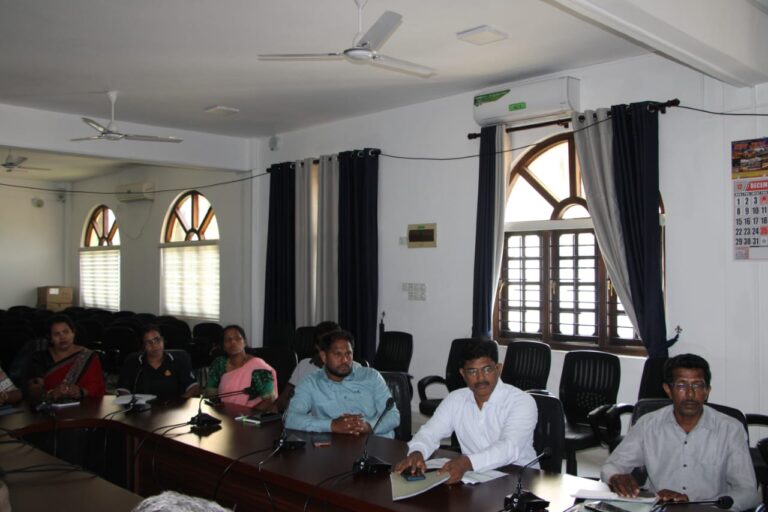 டித்வா புயல் மற்றும் வெள்ளத்தினால் விவசாயத்துறையில் ஏற்பட்ட பாதிப்பு தொடர்பான விசேட கலந்துரையாடல்