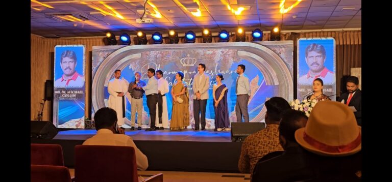தர்மபிரபாஷ்வர விருது பெற்றார் கவிஞர்.வி.மைக்கல் கொலின்!!