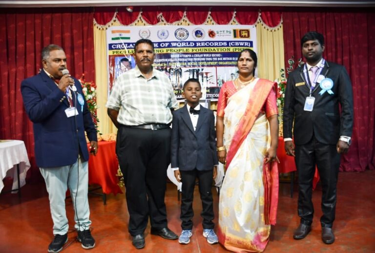 3ஆம் ஆண்டு சாதனை மாணவன் றிசோனுக்கு கௌரவம்!