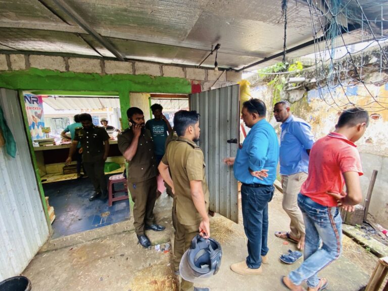 உரிமம் இல்லாத இறைச்சிகள் கைப்பற்றப்பட்டு சட்ட நடவடிக்கை !