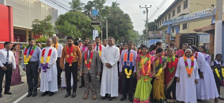 கல்முனை பற்றிமா கல்லூரியின் பெண்கள் பகுதி நுழைவாயில் திறப்பு விழா சிறப்பாக நடைபெற்றது