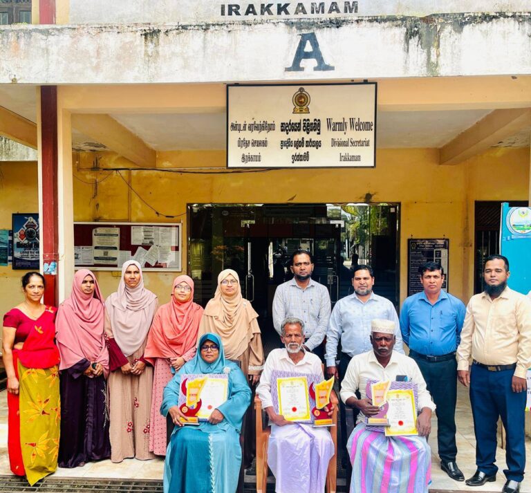 இறக்காமம் பிரதேச மூன்று கலைஞர்களுக்கு “கலைஞர் சுவதம்” விருது வழங்கும் நிகழ்வு