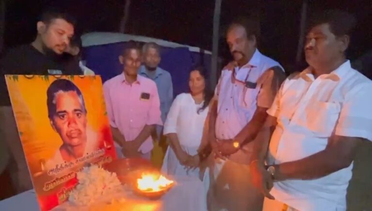 காரைதீவில் அன்னை பூபதியின் 38ஆம் ஆண்டு நினைவேந்தல் அனுஷ்டிப்பு