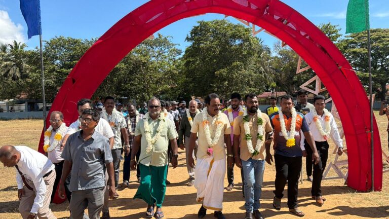 முன்னாள் பா.உ ஜனாவினால் 40 மில்லியன் பன்முகப்படுத்தப்பட்ட நிதி ஒதுக்கீட்டில் நிர்மானிக்கப்பட்ட விளையாட்டரங்கு திறந்துவைப்பு…