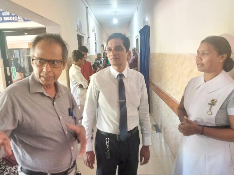 கல்முனை ஆதார வைத்தியசாலை பிரதிப்பணிப்பாளர் ஸ்ரீ சங்கர் கள விஜயம்