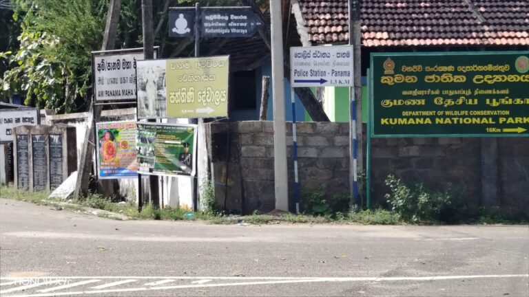 பாணமை சந்தியில் உகந்தைக்கான திசை நிர்ணய  வீதி அறிவித்தல் பலகை இல்லை; நடவடிக்கை எடுக்குமா வீதி அபிவிருத்தி அதிகாரசபை?