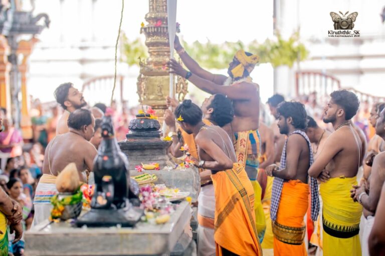 திருக்கோவிலில் சிறப்பாக நடைபெற்ற ஆடி அமாவாசை உற்சவ கொடியேற்றம்!