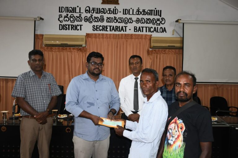 டித்வா புயலால் பாதிக்கப்பட்ட மீனவர்களுக்கு ரூ.16 மில்லியன் நிதியுதவி