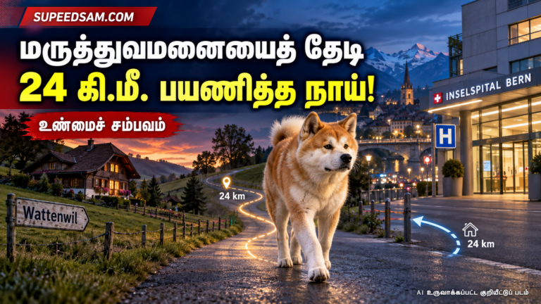 மருத்துவமனையில் இருந்த குடும்பத்தவரைத் தேடி 24 கிலோமீற்றர் பயணித்த நாய்!