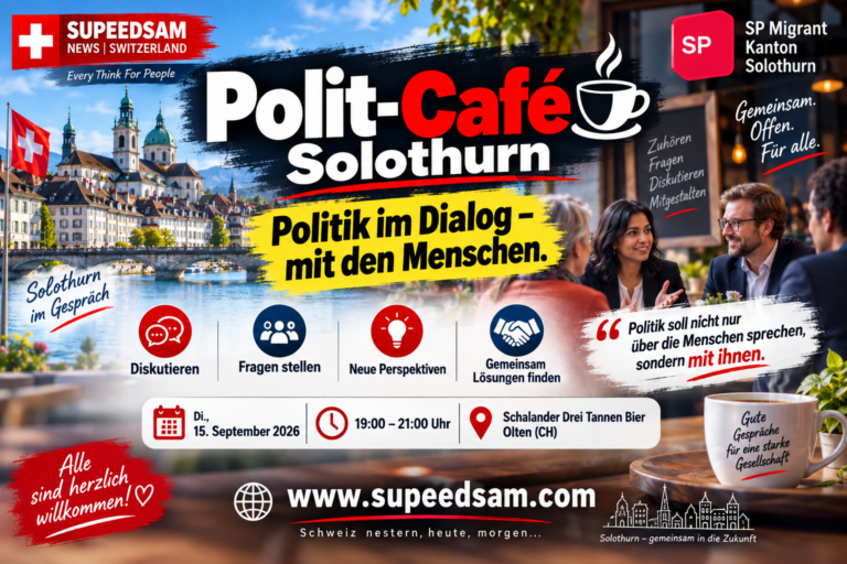 Solothurn-ல் புதிய Polit-Café – அரசியலும் மக்களும் நேரடியாக சந்திக்கும் மேடை”