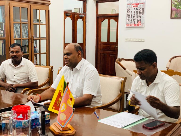 கிழக்கு மாகாண ஆளுநருடன் பாராளுமன்ற உறுப்பினர் வைத்தியர் சிறிநாத் விசேட சந்திப்பு..