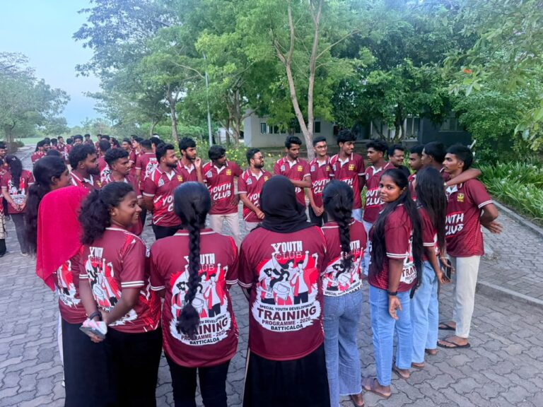 தேசிய இளைஞர் சேவைகள் மன்றத்தின் Special Youth Development Training programme மட்டக்களப்பில் இன்று ஆரம்பம்.